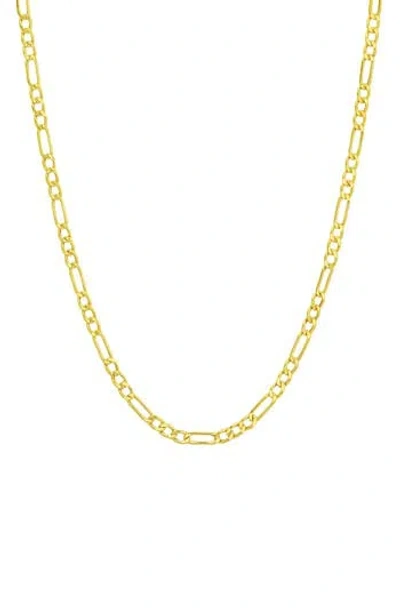 Candela Jewelry 10k Yellow Gold Figaro Chain Necklace