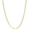Candela Jewelry 10k Yellow Gold Paper Clip Chain Necklace In Gold