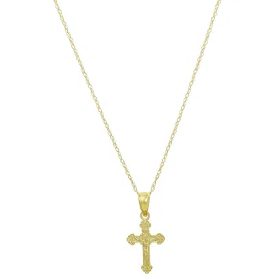 Candela Jewelry 14k Gold Crucifix Necklace