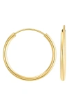 Candela Jewelry 14k Gold Endless Hoop Earrings In Gold