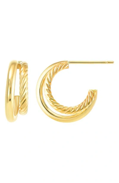 Candela Jewelry 14k Gold Hoop Earrings