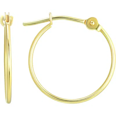 Candela Jewelry 14k Gold Tube Hoop Earrings