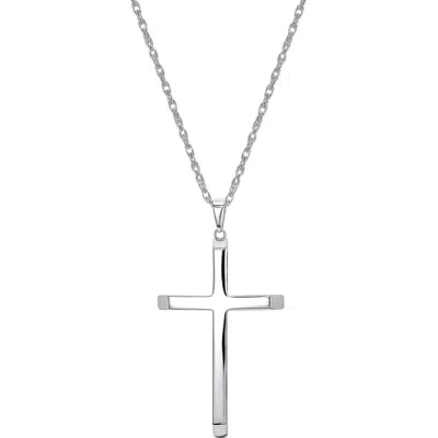 Candela Jewelry Cross Pendant Necklace In Silver