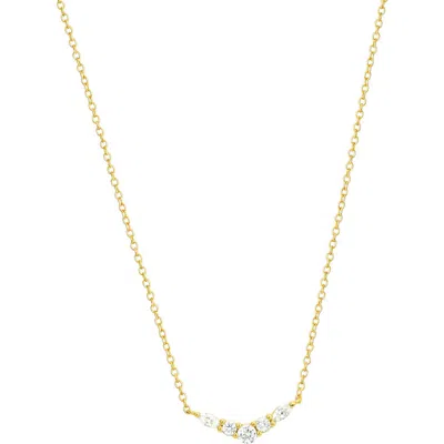 Candela Jewelry Cubic Zirconia Pendant Necklace In Gold
