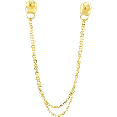 Candela Jewelry Layered Chain Drop Earrings In Gold