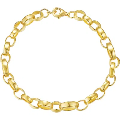 Candela Jewelry Oval Link Bracelet In Gold