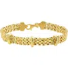 Candela Jewelry Panther Link Chain Bracelet In Gold