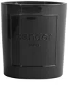 Cander Scent 01 Logo-embossed Candle In Black