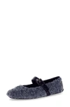 Candice Cooper Dafne Bird High Pile Fleece Flat In Blue