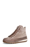 Candice Cooper Beige Nappa Leather High-top Sneaker In Taupe