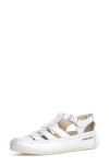 Candice Cooper Rock T-bar Fisherman Sandal In Silver