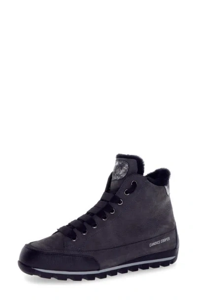 Candice Cooper Runlo Waterproof Genuine Shearling Lined High Top Sneaker In Multi
