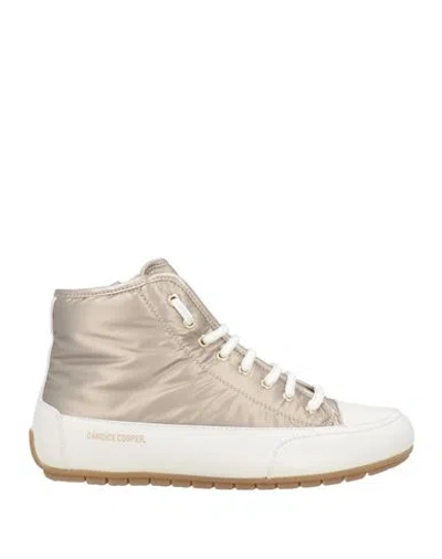 Candice Cooper Woman Sneakers Platinum Size 11 Leather, Textile Fibers In Gray