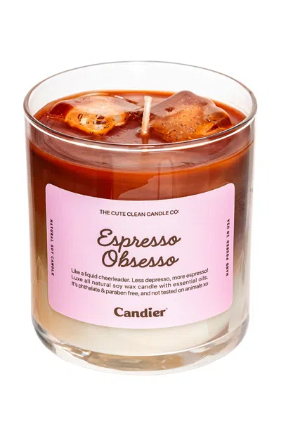 Candier Espresso Obsesso Coffee Candle In Brown