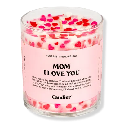 Candier Mom I Love You Candle In Multi