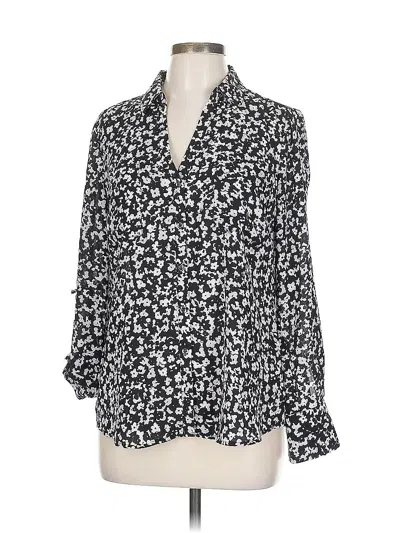 Pre-owned Candies Candie's 3/4 Sleeve Blouse In Black