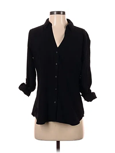 Pre-owned Candies Candie's 3/4 Sleeve Blouse In Black