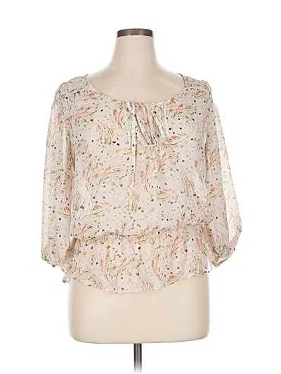 Pre-owned Candies Candie's 3/4 Sleeve Blouse In Ivory