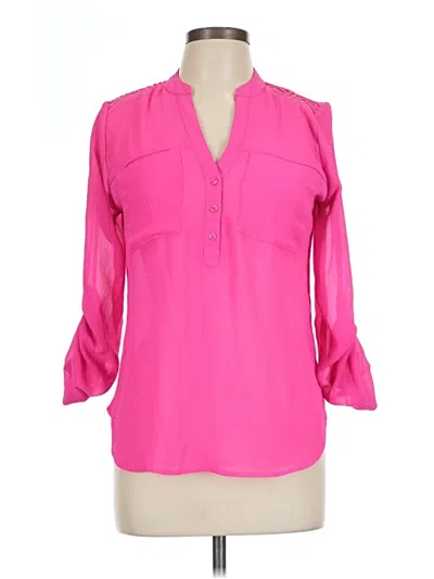 Pre-owned Candies Candie's 3/4 Sleeve Blouse In Pink