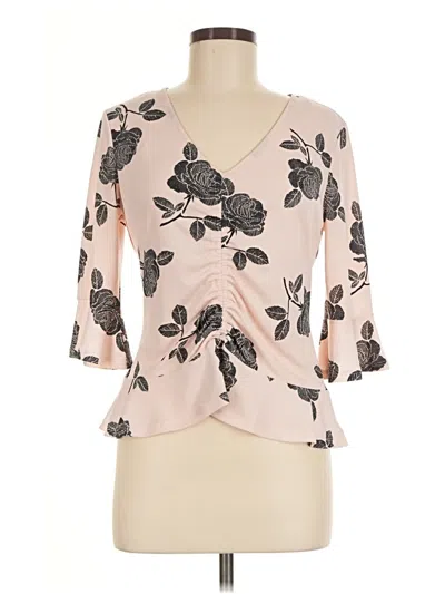 Pre-owned Candies Candie's 3/4 Sleeve Blouse In Pink