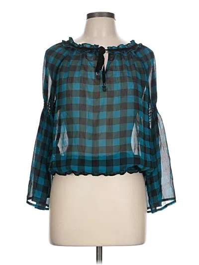 Pre-owned Candies Candie's 3/4 Sleeve Blouse In Teal