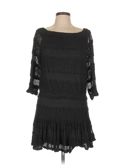 Pre-owned Candies Candie's 3/4 Sleeve Top Black Boatneck Tops