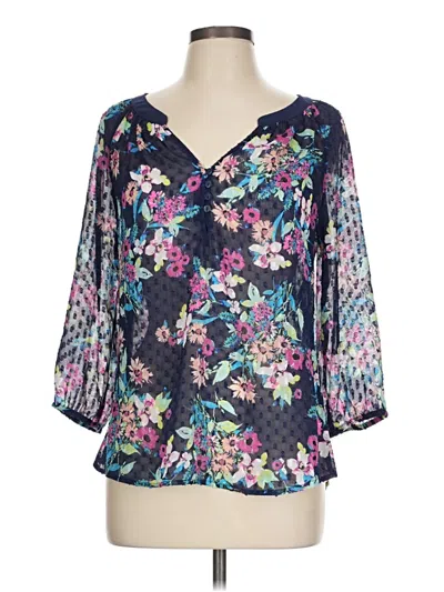 Pre-owned Candies Candie's 3/4 Sleeve T-shirt In Blue