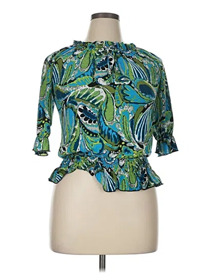 Pre-owned Candies Candie's 3/4 Sleeve T-shirt In Green