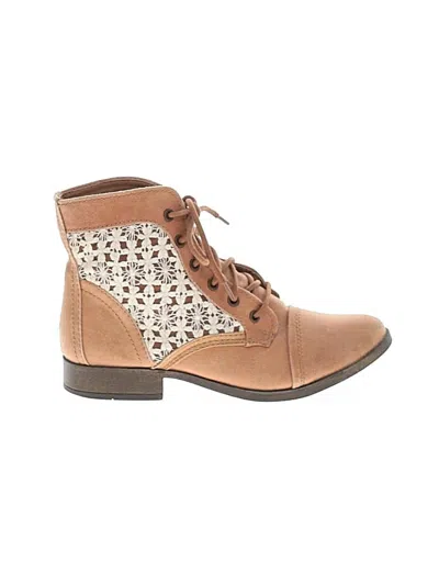 Pre-owned Candies Candie's Ankle Boots In Tan