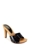 Candies Candie's Antonella Platform Sandal In Black Patent