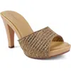 Candies Candie's Antonella Slide Sandal In Brown