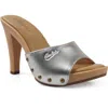 Candies Candie's Antonella Slide Sandal In Metallic Silver