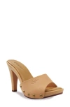 Candies Candie's Antonellaomg Slide Sandal In Natural Leather