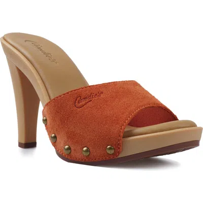 Candies Candie's Antonella Slide Sandal In Orange