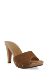 Candies Candie's Antonellaomg Slide Sandal In Tan Suede