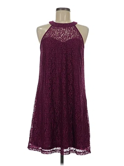 Pre-owned Candies Candie's Cocktail Dress In Burgundy