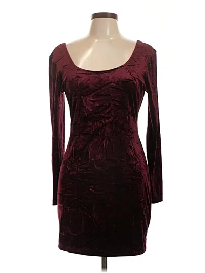 Pre-owned Candies Candie's Cocktail Dress In Burgundy