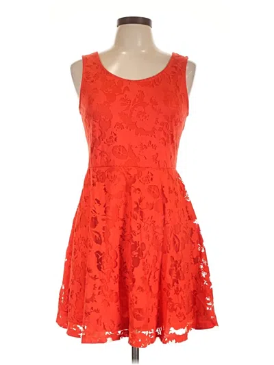 Pre-owned Candies Candie's Cocktail Dress In Orange
