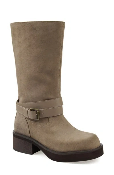 Candies Candie's Crib Block Heel Boot In Neutral