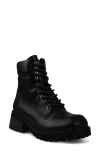 Candies Candie's Denneley Lug Sole Bootie In Black Nubuck