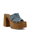 Candies Candie's Frankie Platform Sandal In Denim