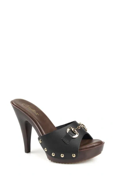 Candies Candie's Giulianna Platform Slide Sandal In Black