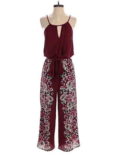 Pre-owned Candies Candie's Jumpsuit In Burgundy