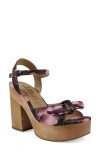 Candies Candie's Knotted Platform Sandal In Black