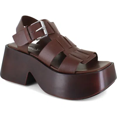 Candies Candie's Laura Platform Sandal In Brown