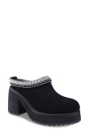Candies Candie's Sabi Faux Fur Platform Clog In Black