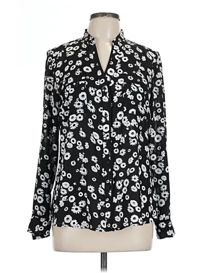 Pre-owned Candies Candie's Long Sleeve Blouse In Black