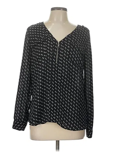 Pre-owned Candies Candie's Long Sleeve Blouse In Black