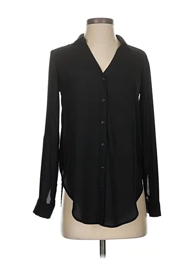Pre-owned Candies Candie's Long Sleeve Blouse In Black