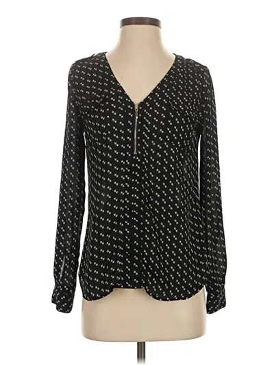 Pre-owned Candies Candie's Long Sleeve Blouse In Black